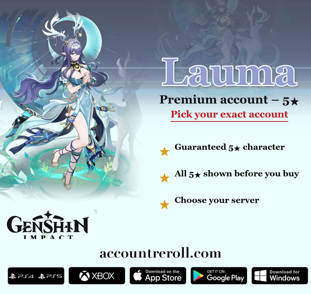 Lauma Genshin Impact Premium Custom Account