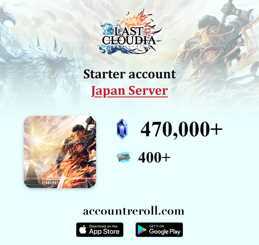 Last Cloudia Starter Account with Crystals [Japan]