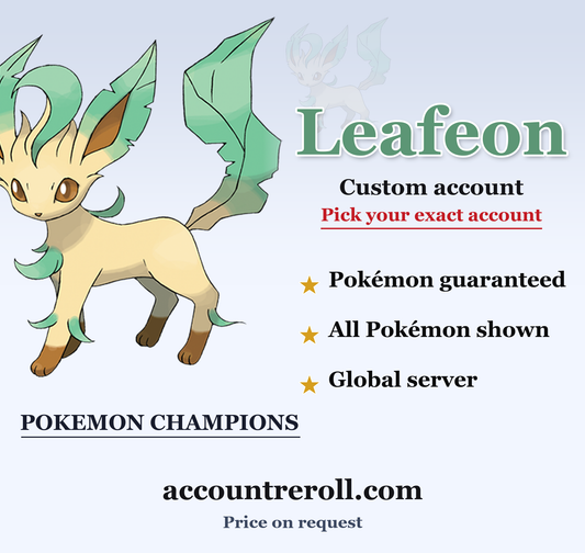 Leafeon Pokemon Champions Custom Account