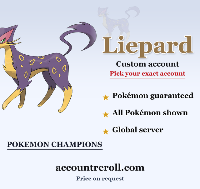 Liepard Pokemon Champions Custom Account