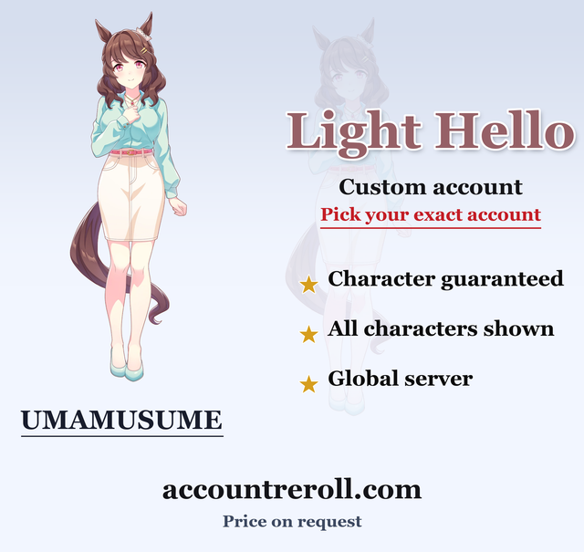 Light Hello Umamusume Custom Account