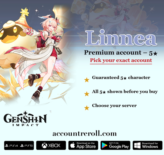 Linnea Genshin Impact Premium Custom Account