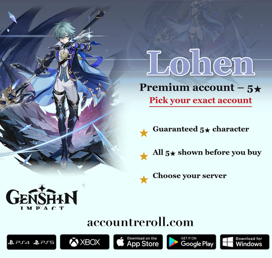 Lohen Genshin Impact Premium Custom Account