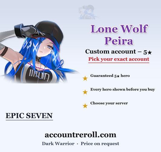 Lone Wolf Peira Epic Seven Custom Account