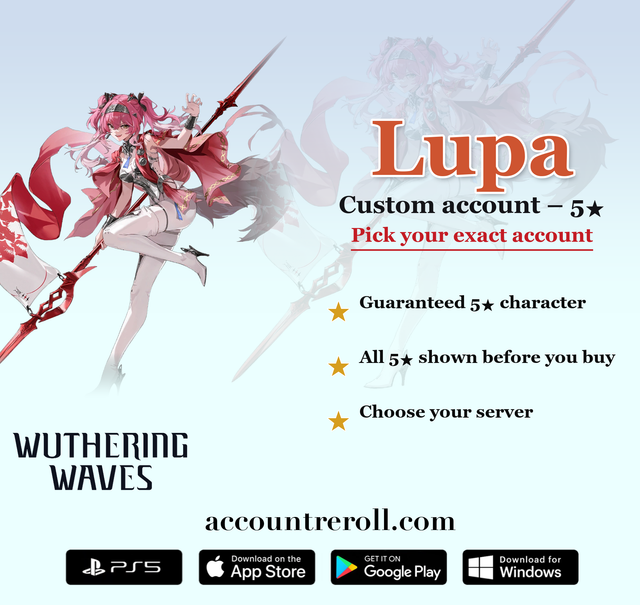 Lupa Wuthering Waves Custom Account