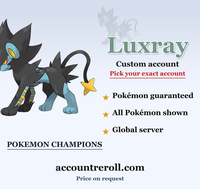 Luxray Pokemon Champions Custom Account