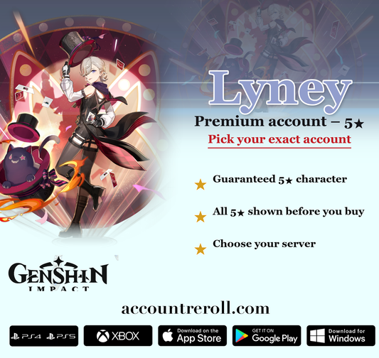 Lyney Genshin Impact Premium Custom Account
