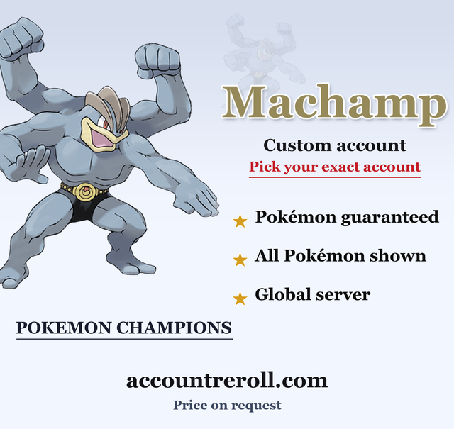 Machamp Pokemon Champions Custom Account