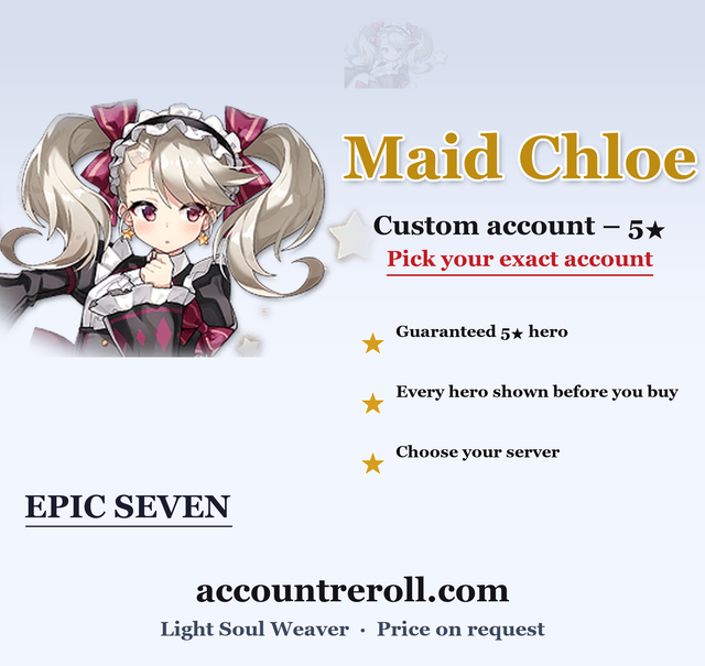 Maid Chloe Epic Seven Custom Account