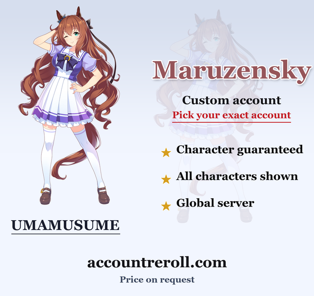 Maruzensky Umamusume Custom Account