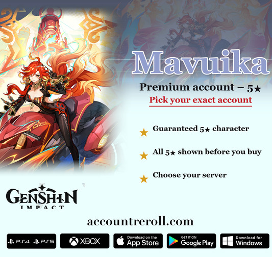 Mavuika Genshin Impact Premium Custom Account