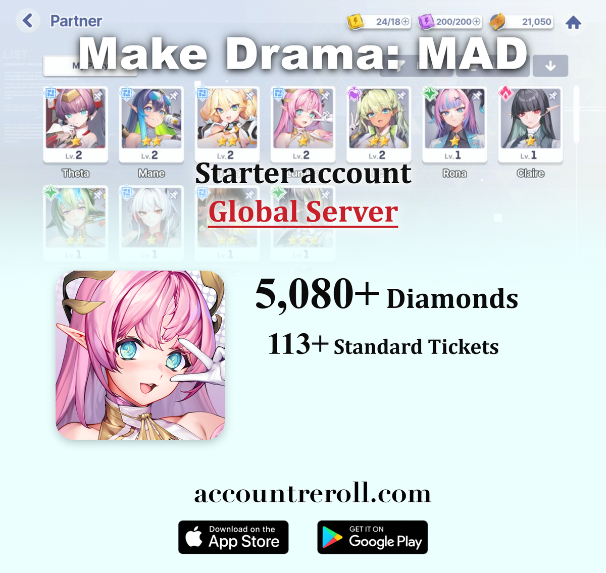 Make Drama: MAD Starter Account with Victoria [Global]