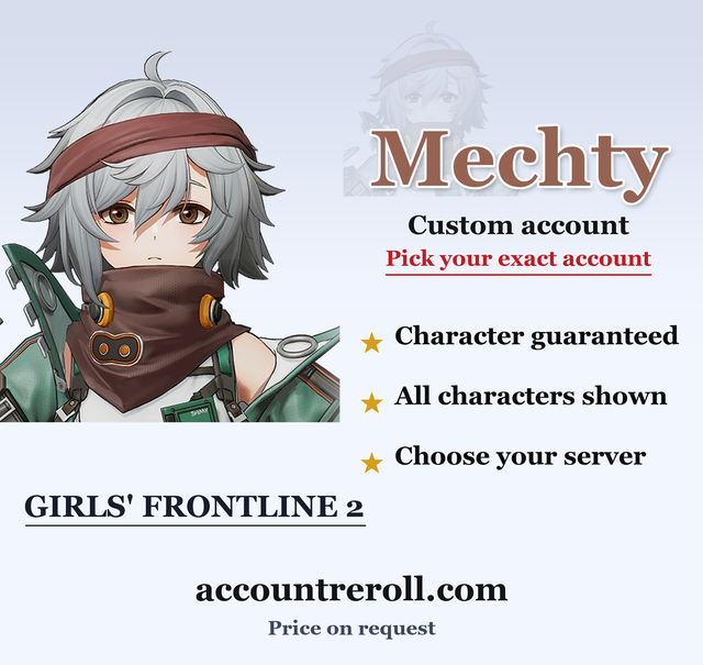 Mechty Girls' Frontline 2 Custom Account