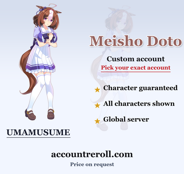Meisho Doto Umamusume Custom Account