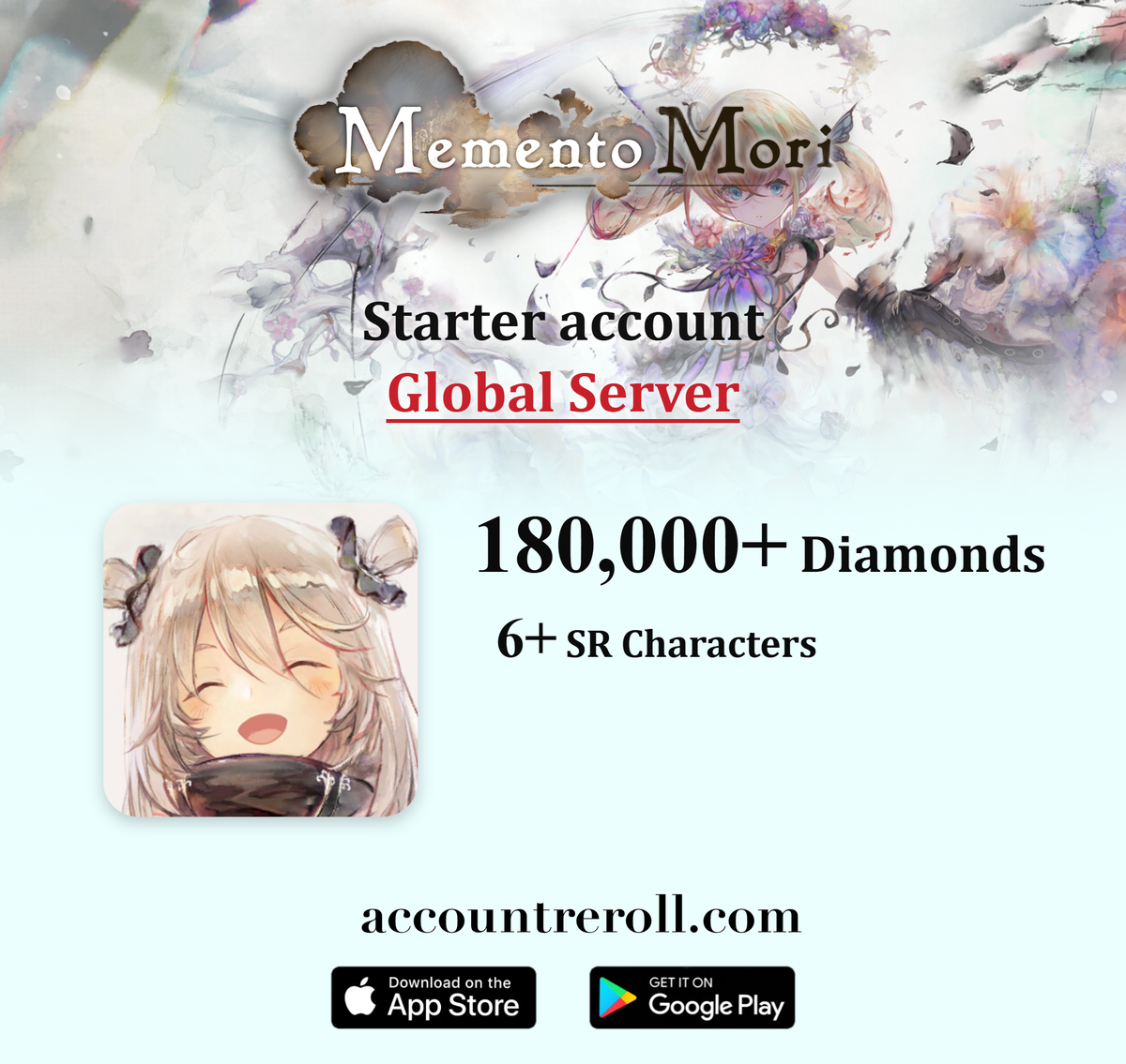 MEMENTO MORI Starter Account with Diamonds [Global]