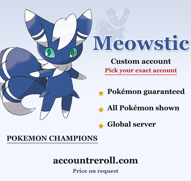 Meowstic Pokemon Champions Custom Account