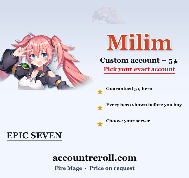 Milim Epic Seven Custom Account