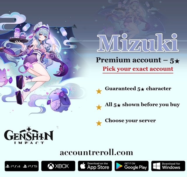 Mizuki Genshin Impact Premium Custom Account