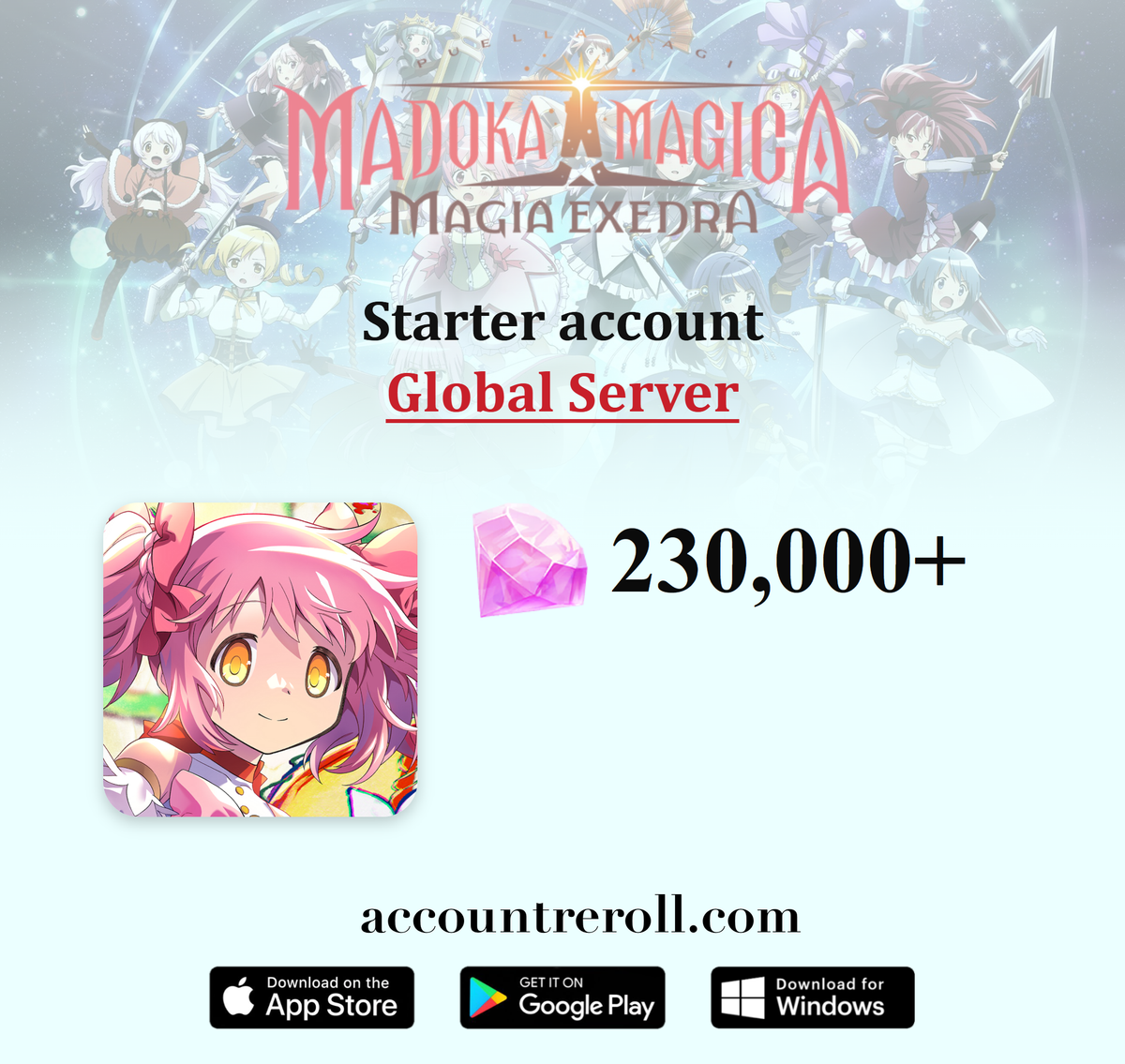 Madoka Magica Magia Exedra Starter Account with 5★ Characters [Global]