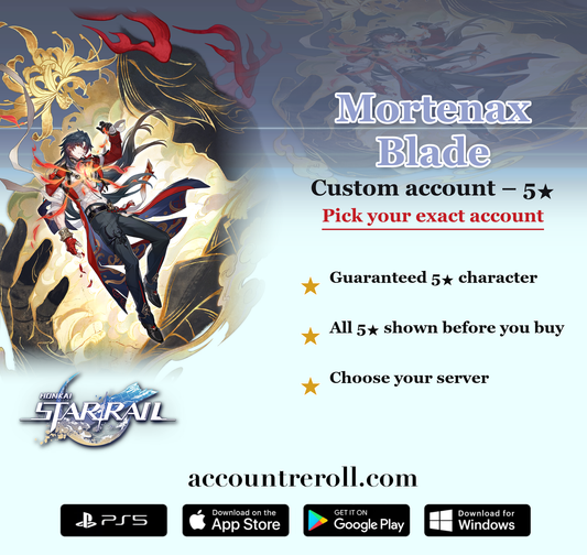 Mortenax Blade Honkai Star Rail Custom Account
