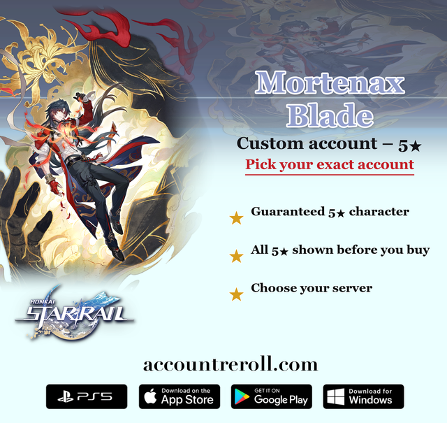 Mortenax Blade Honkai Star Rail Custom Account