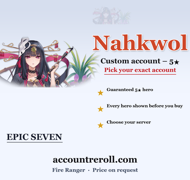 Nahkwol Epic Seven Custom Account