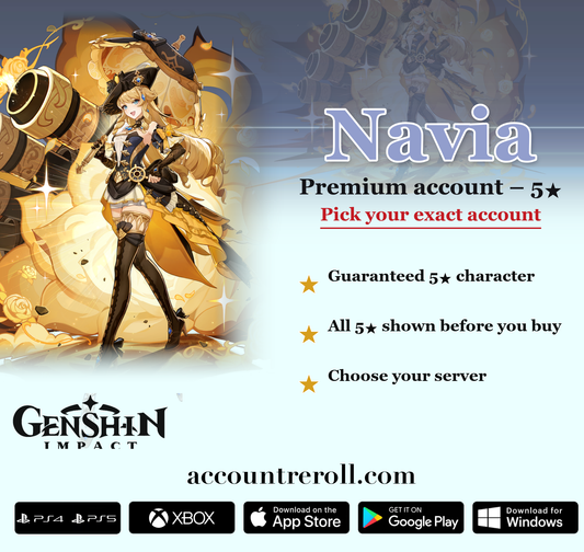 Navia Genshin Impact Premium Custom Account