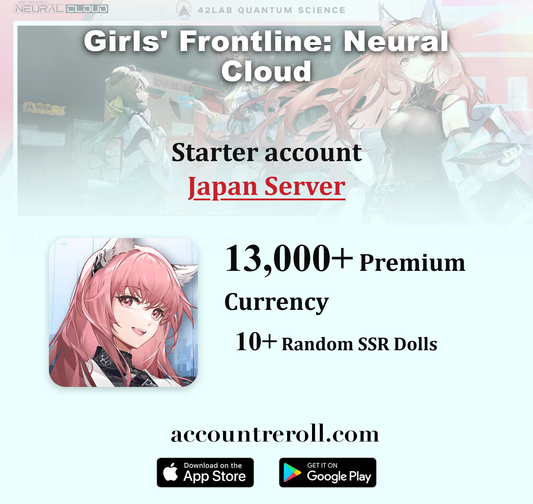 Girls' Frontline: Neural Cloud Starter Account with SSR Dolls [Japan]