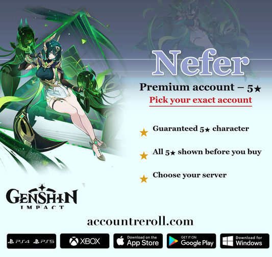 Nefer Genshin Impact Premium Custom Account