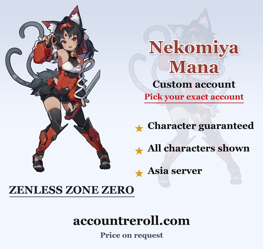 Nekomiya Mana Zenless Zone Zero Custom Account