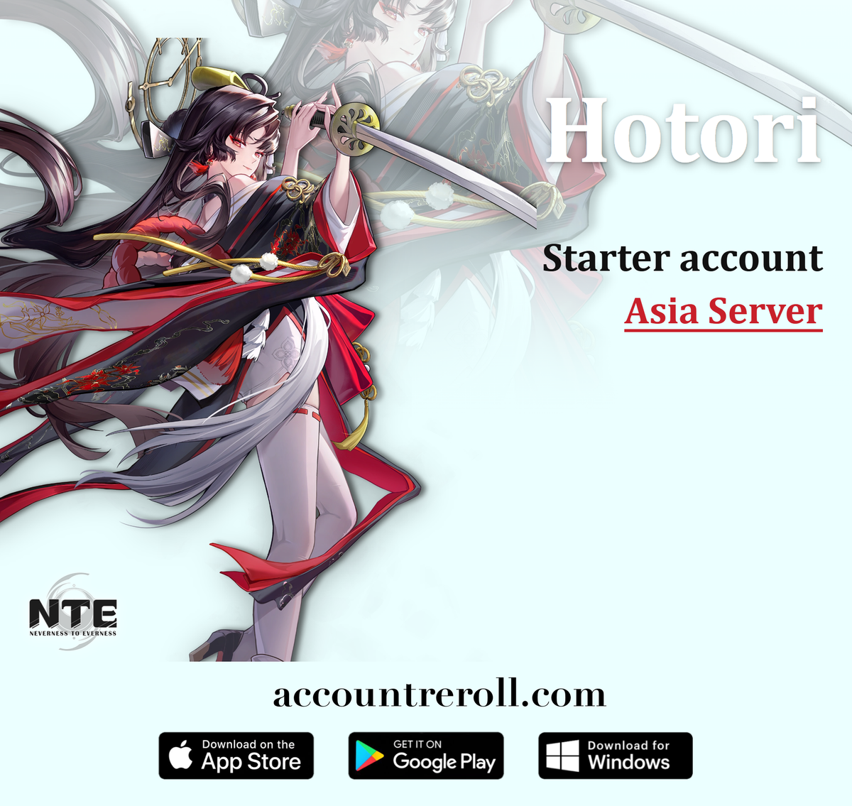 Neverness to Everness Starter Account with Hotori [Asia]