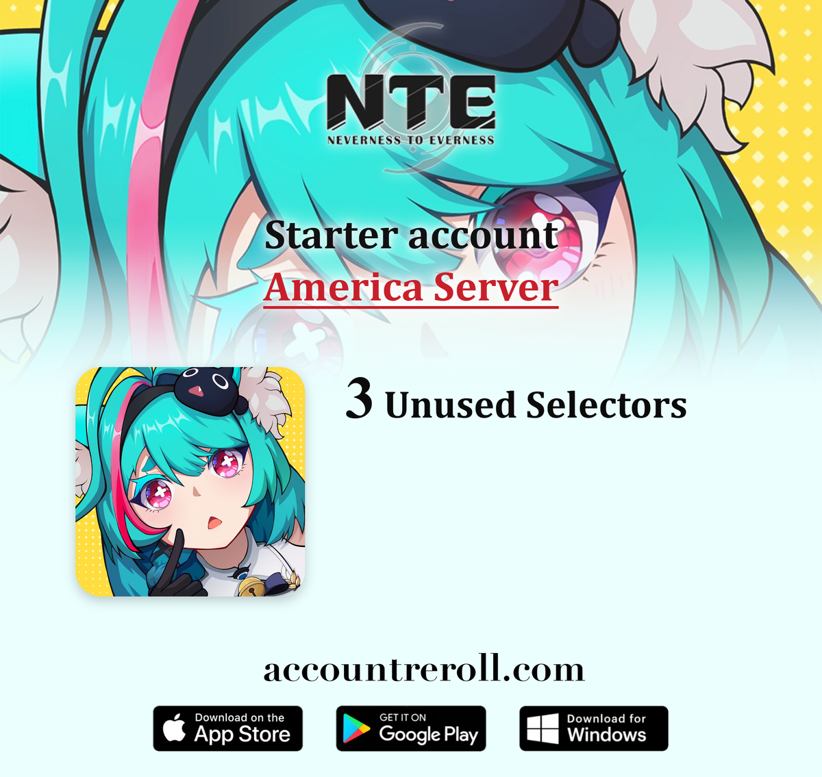 Neverness to Everness Starter Account with Characters [America]