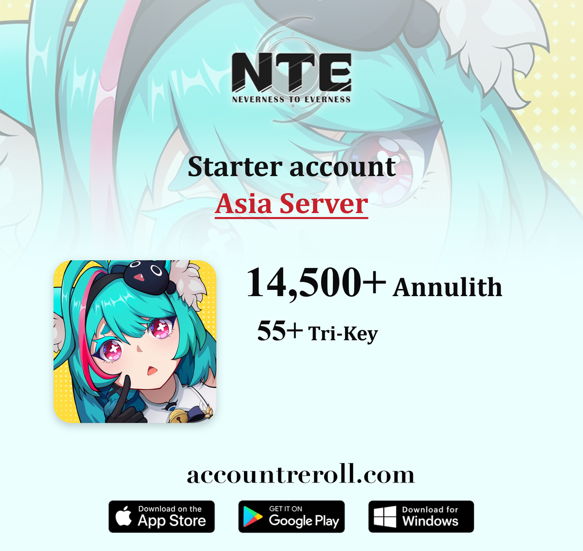 Neverness to Everness Starter Account with Characters and Annulith [Asia]