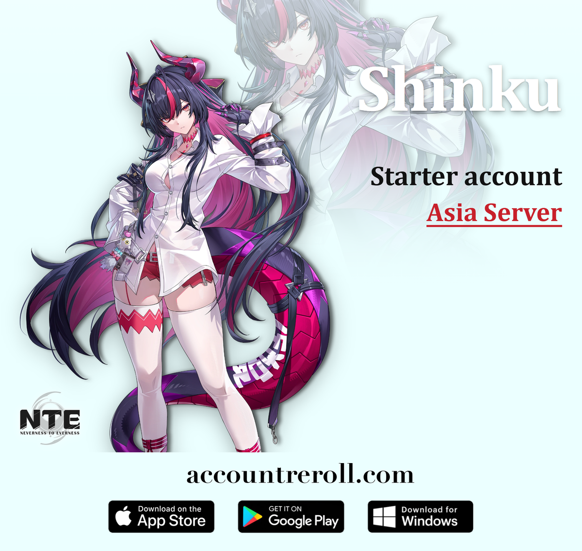 Neverness to Everness Starter Account with Shinku [Asia]