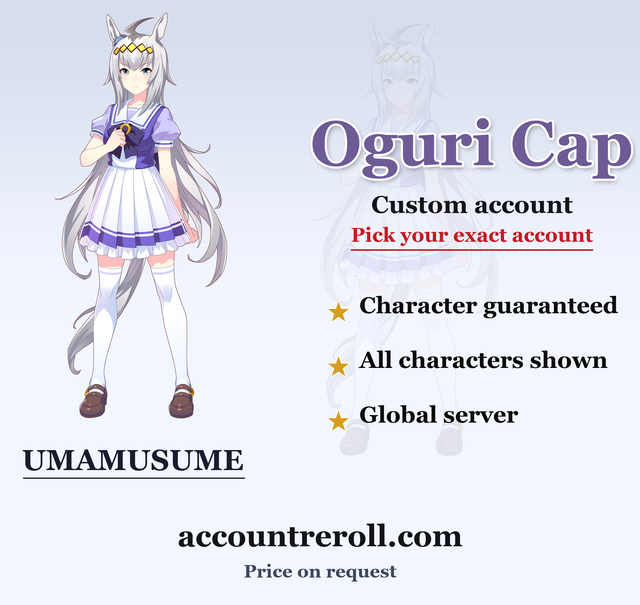 Oguri Cap Umamusume Custom Account