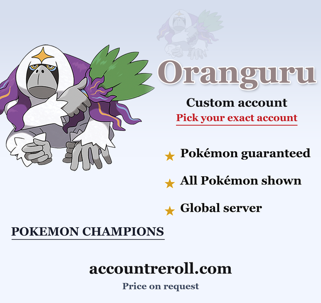 Oranguru Pokemon Champions Custom Account