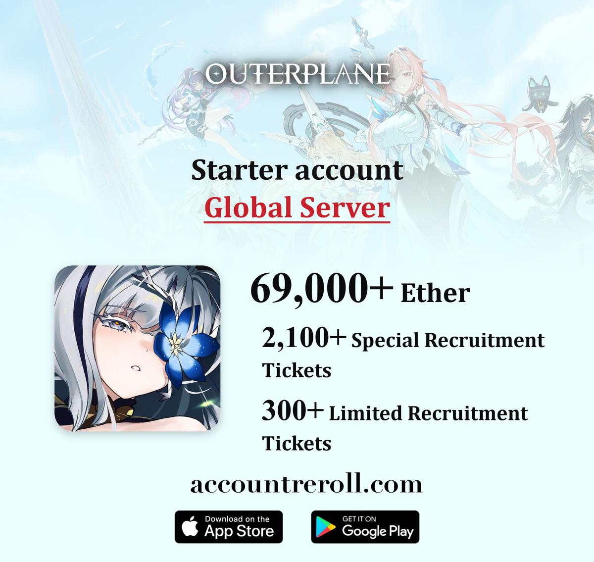 OUTERPLANE Starter Account with Ether [Global]