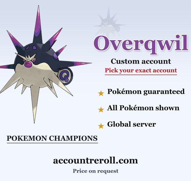 Overqwil Pokemon Champions Custom Account