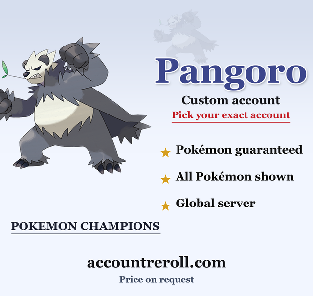 Pangoro Pokemon Champions Custom Account