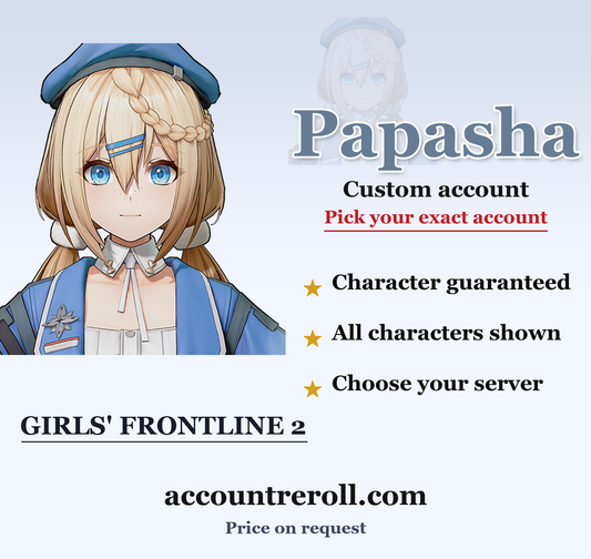 Papasha Girls' Frontline 2 Custom Account