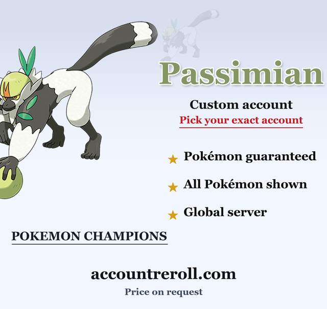 Passimian Pokemon Champions Custom Account