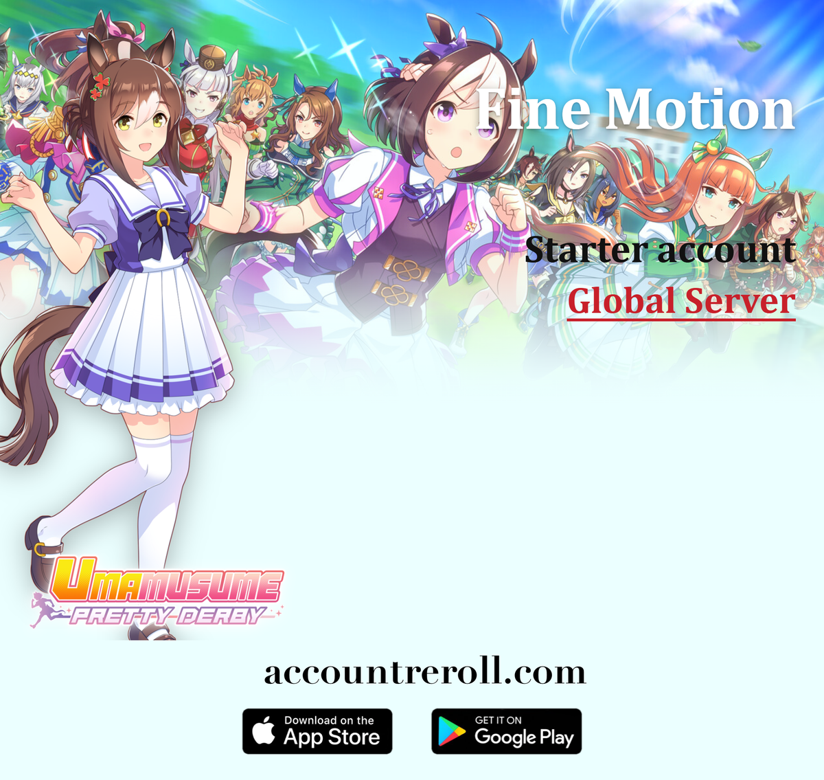 Fine Motion Umamusume: Pretty Derby Starter Account [Global]