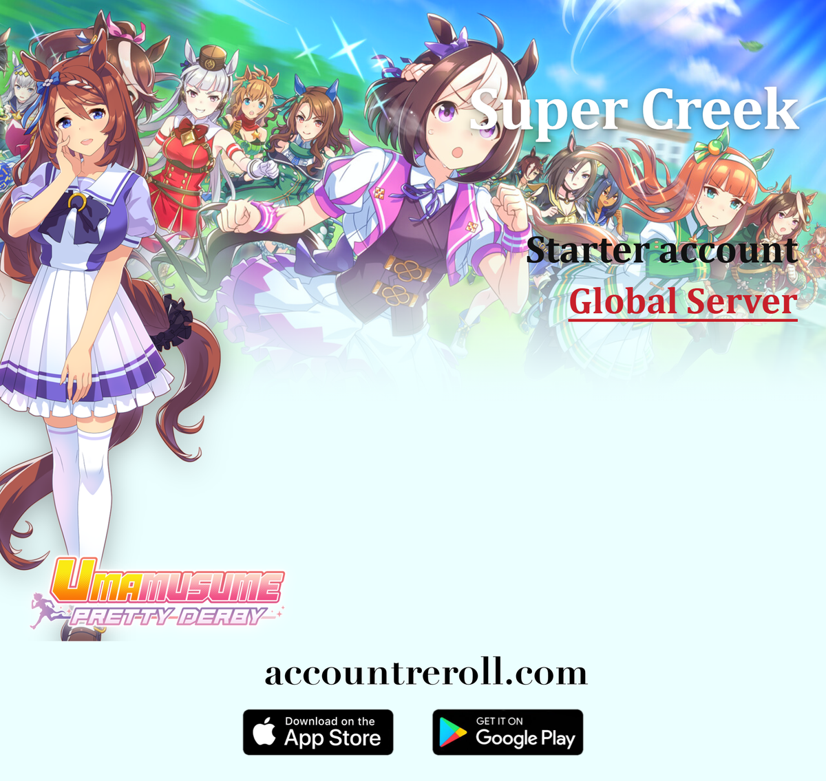 Super Creek Umamusume: Pretty Derby Starter Account [Global]