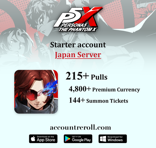 Persona5: The Phantom X Starter Account [Japan]