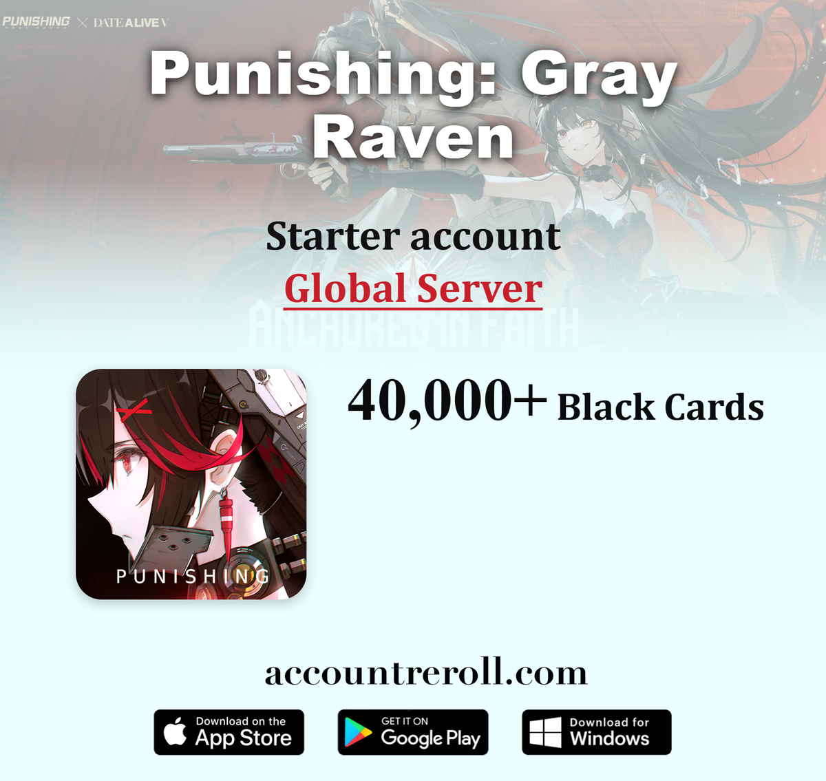 Punishing: Gray Raven Starter Account with Black Cards [Global]
