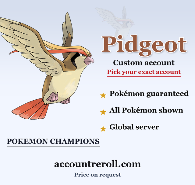 Pidgeot Pokemon Champions Custom Account