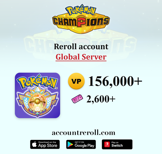 Pokemon Champions Reroll Account with VP [Global]