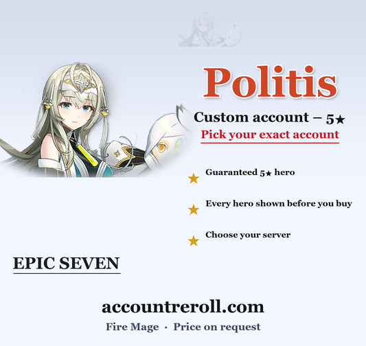 Politis Epic Seven Custom Account