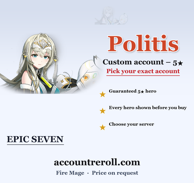 Politis Epic Seven Custom Account
