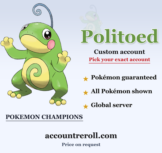 Politoed Pokemon Champions Custom Account
